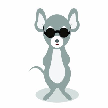 Kör Fare - Çizgi film Vektör Resmi