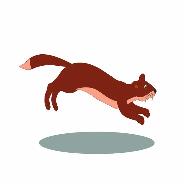 Mongoose Action Image Vectorielle Bande Dessinée — Image vectorielle
