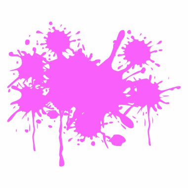 Pembe Renk Boyası Sıçrama Vektörü ResmiComment