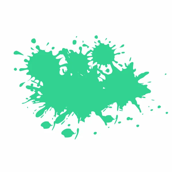 Green Color Paint Splash Векторное Изображение Мультфильма — стоковый вектор