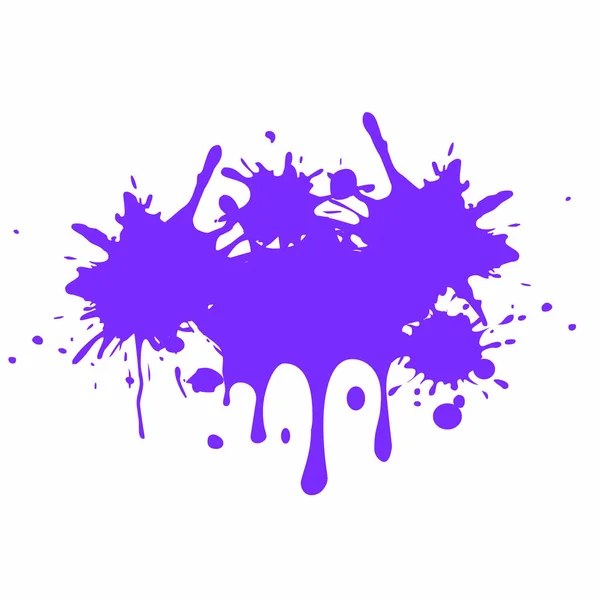 Фиолетовый Цвет Paint Splash Vector Image — стоковый вектор