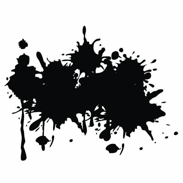 Siyah Renk Boyası Sıçraması - Çizgi Film Vektör ResmiComment