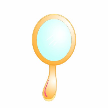 El Aynası - Çizgi film Vektör Resmi