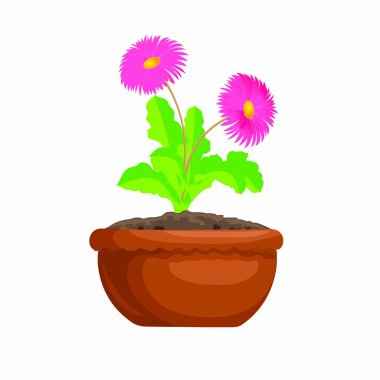 Çamurda Çiçekler - Vektör ResmiComment