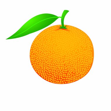 Turuncu Meyve - Vektör Resmi