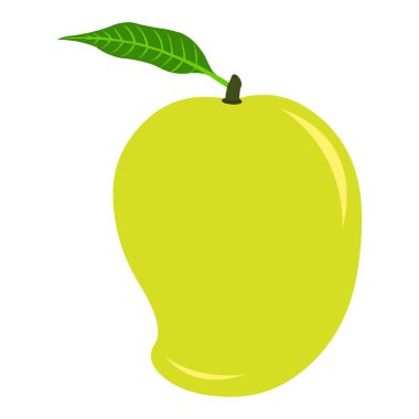 Mango Yarı Olgun - Çizgi film Vektör Resmi