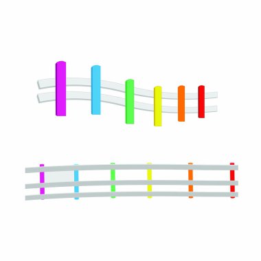 Park Çitleri - Çizgi film Vektör ResmiStencils