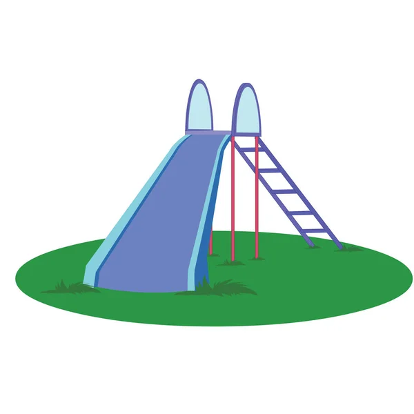 Kids Sliding Board Cartoon Vector Kép — Stock Vector