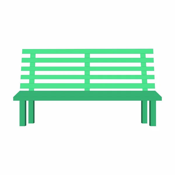 Cyan Park Bench - Çizgi film Vektör ResmiStencils