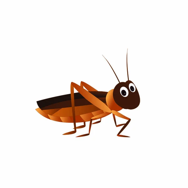 Kahverengi Çekirge - Çizgi film Vektör ResmiStencils