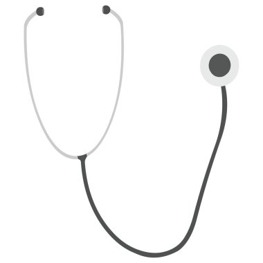 Doktorlar tarafından kullanılan stetoskop - Çizgi film Vektör Resmi