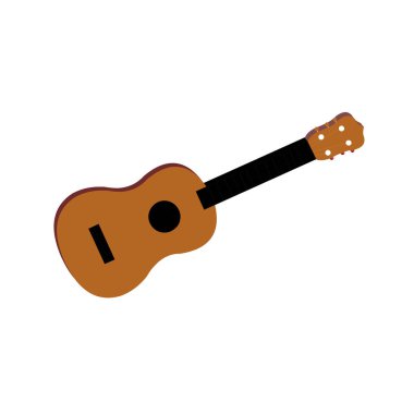 Gitar Müzik Aracı - Karikatür Vektör ResmiStencils