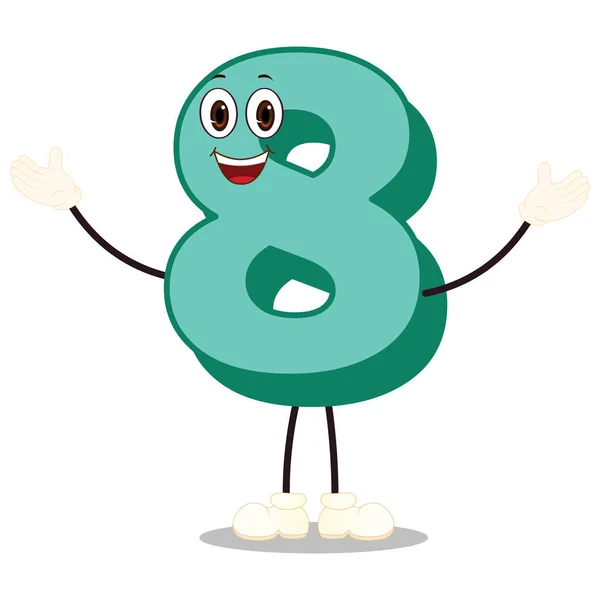 Sekiz Numara - Çizgi film Vektör ResmiStencils