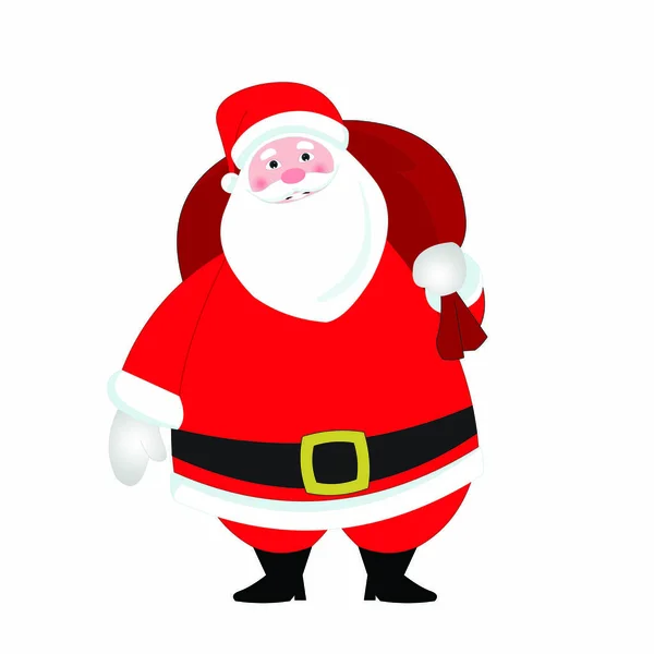 Kerstman Cartoon Vector Afbeelding — Stockvector