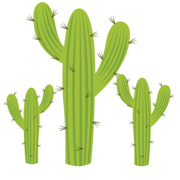 Pianta Del Deserto Del Cactus Immagine Vettoriale Del Fumetto — Vettoriale Stock