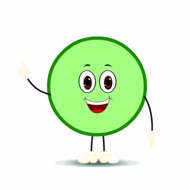 İfadeyle Çember - Çizgi film Vektör Resmi