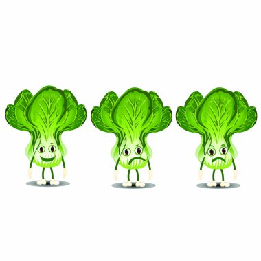 İfadeli Marul - Çizgi film Vektör ResmiComment