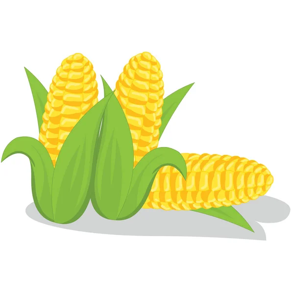 Kolme American Corns Sarjakuva Vektori Image — vektorikuva