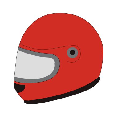 Kırmızı Miğfer - Çizgi film Vektör ResmiStencils