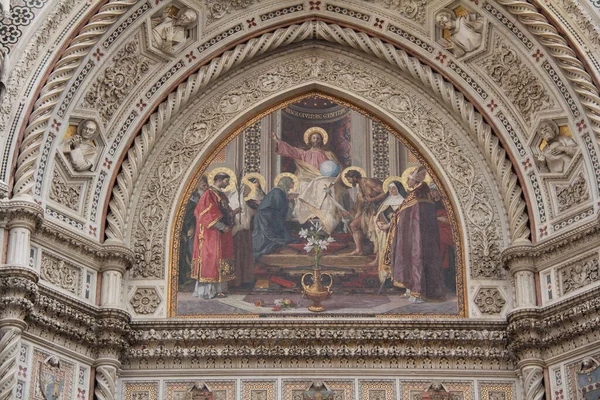 Kathedraal Van Florence Jesus Mosaic Art — Stockfoto