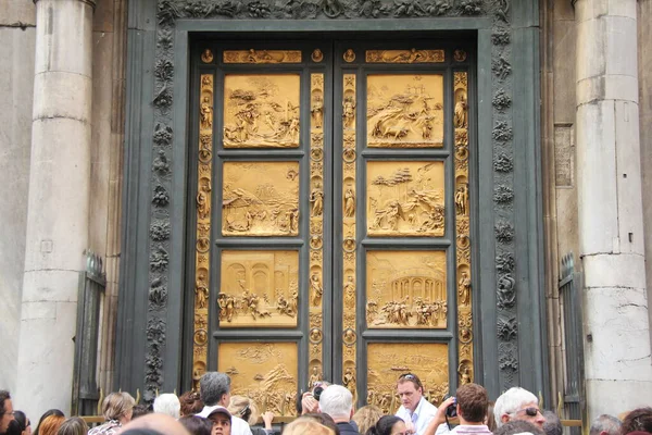 Golden Door Florence Cathedral — Stock Photo, Image