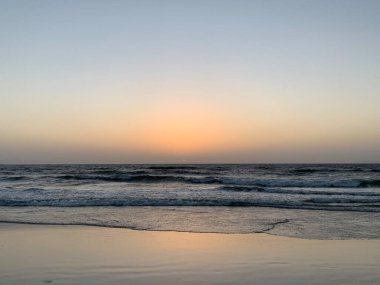 Sunset Beach manzarası temiz Gökyüzü