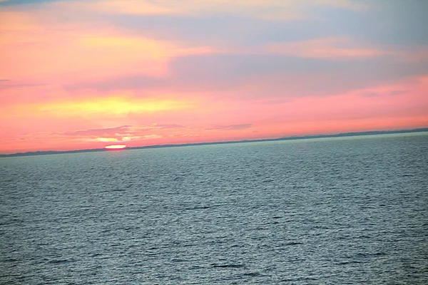 Colorful Sunset Sea — Stock Photo, Image