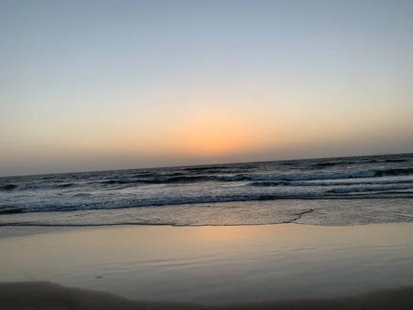 Beautiful Beach Scenery Dusk — Stock Photo, Image