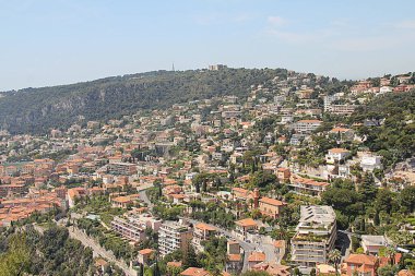 Şehir Manzarası - Tepedeki Binalar ve Ağaçlar