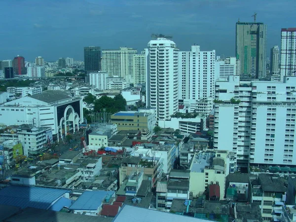 Widok Miasto Dachu Budynku — Zdjęcie stockowe