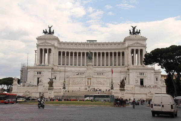 Altare Della Patria Front View Italië — Stockfoto