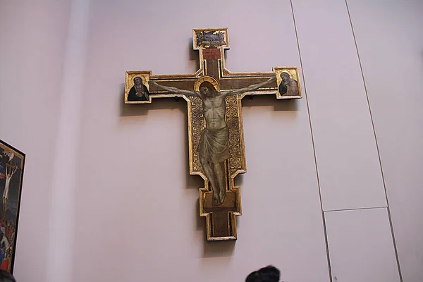 Vista Lontana Gesù Sulla Croce — Foto Stock