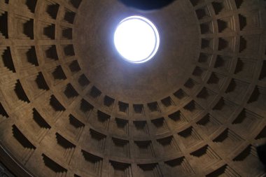 Pantheon Roma Kilisesi Üst Görünümün İçinde