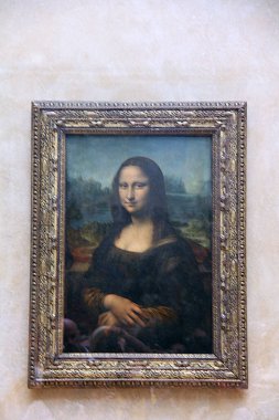 Mona Lisa 'nın bir duvardaki resmi