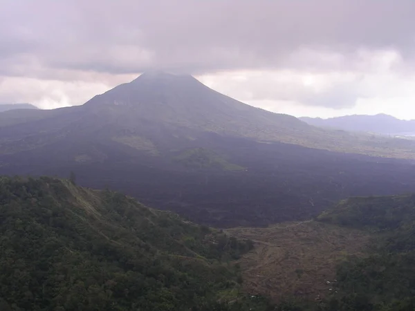 Mount Batur Kintamani Volcano Nearby Hills — Stock Photo, Image
