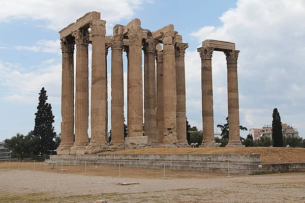 Templo Zeus Olímpico Pilares Altos —  Fotos de Stock