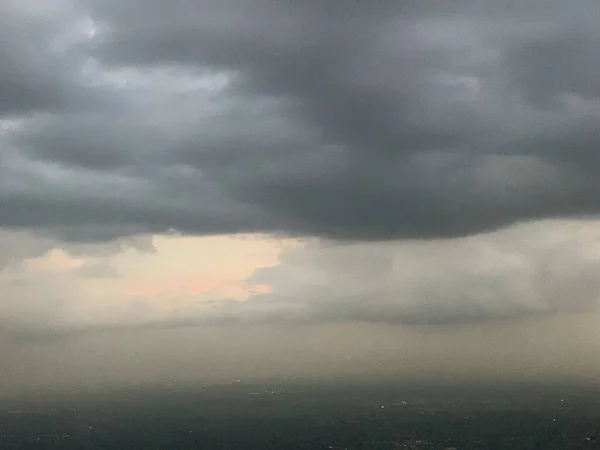 Black Rain Clouds Rain — Stock Photo, Image