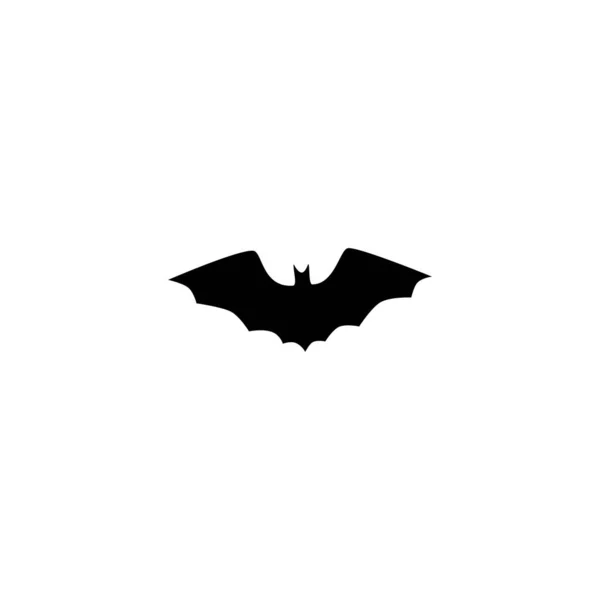 Murciélago sobre fondo blanco. Ilustración aislada vectorial . — Vector de stock
