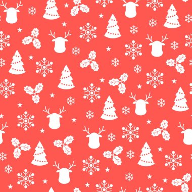 Düz simgelerle kusursuz desen. Vektör illüstrasyonu.