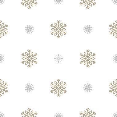Noel kar taneleri ile seamless modeli. Vektör çizim.