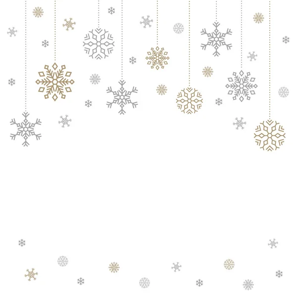 Рождественский белый фон для текста. Векторная иллюстрация . — стоковый вектор
