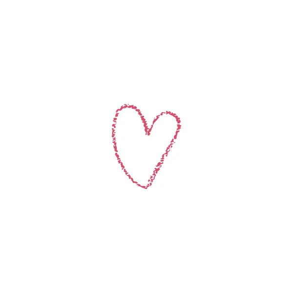 Ikona srdce s texturou. Izolovaná vektorová ilustrace. — Stockový vektor