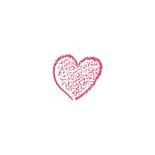 Значок серця з текстурою. Векторні ізольовані ілюстрації . — стоковий вектор