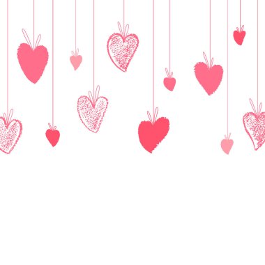 Sevgililer günü tebrik kartı. Vektör izole illüstrasyonu.