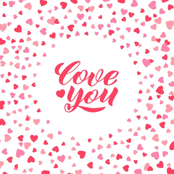 Greeting card Valentine s day. Vector isolated illustration. — 스톡 벡터