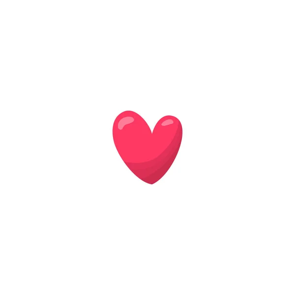 Ikonen med röda hjärtan. Vektor isolerad illustration. — Stock vektor