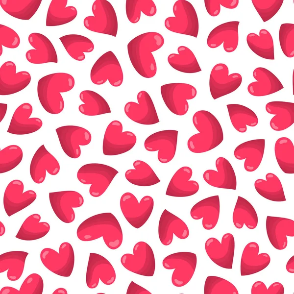 Seamless pattern with hearts. Vector isolated illustration. — 스톡 벡터