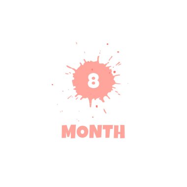 Üzerinde yazı olan tebrik kartı. Vektör izole illüstrasyonu.