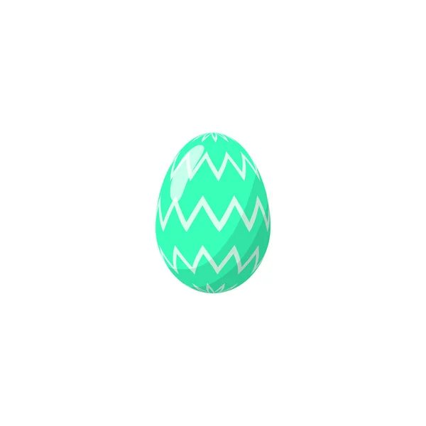 Húsvéti tojás mintával. Vektorizolált illusztráció. — Stock Vector