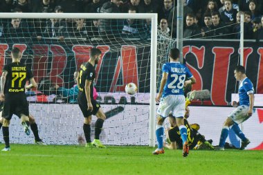 İtalyan Futbolu Serisi A Erkekler Şampiyonası Brescia Fc Inter Fc 'e karşı